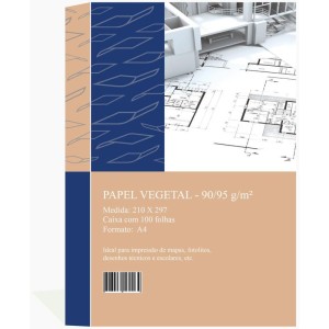 Papel Vegetal A4 90/95g. 210x297mm-062673-29617