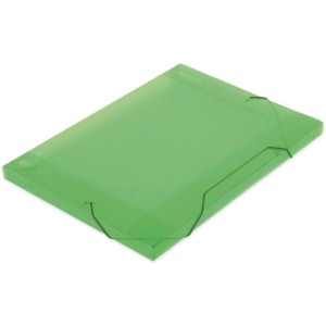 Pasta Aba Elastica Plastica Oficio 18mm Verde Soft-004494-26301