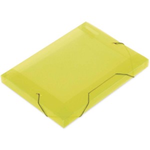 Pasta Aba Elastica Plastica Oficio 30mm Amarela Soft-004334-58081