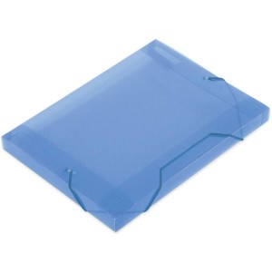 Pasta Aba Elastica Plastica Oficio 30mm Azul Soft-019196-17344