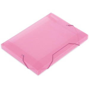 Pasta Aba Elastica Plastica Oficio 30mm Rosa Soft-043054-28646