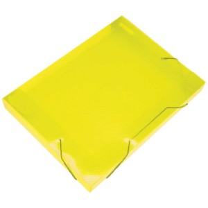 Pasta Aba Elastica Plastica Oficio 40mm Amarela Soft-019173-83598