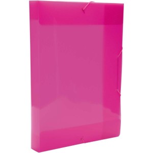 Pasta Aba Elastica Plastica Oficio 40mm Pink Delloline-052190-20723