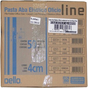 Pasta Aba Elastica Plastica Oficio 40mm Pink Delloline-052190-40634