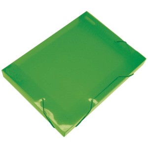 Pasta Aba Elastica Plastica Oficio 40mm Verde Soft-019175-79607