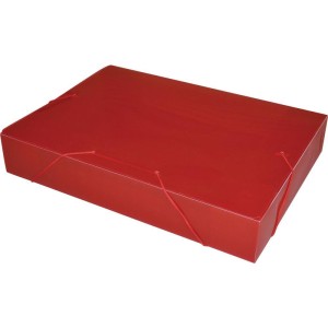 Pasta Aba Elastica Plastica Oficio 55mm Vermelho-072822-17707