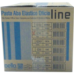 Pasta Aba Elastica Plastica Oficio Azul Delloline-046331-42873