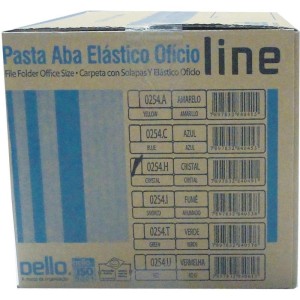 Pasta Aba Elastica Plastica Oficio Cristal Delloline-046332-29140