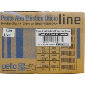 Pasta Aba Elastica Plastica Oficio Roxa Delloline-052181-86702