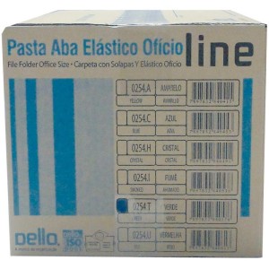 Pasta Aba Elastica Plastica Oficio Verde Delloline-054445-65750