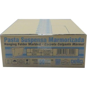 Pasta Suspensa Marmorizada Castanha Haste Plastica-043963-40886