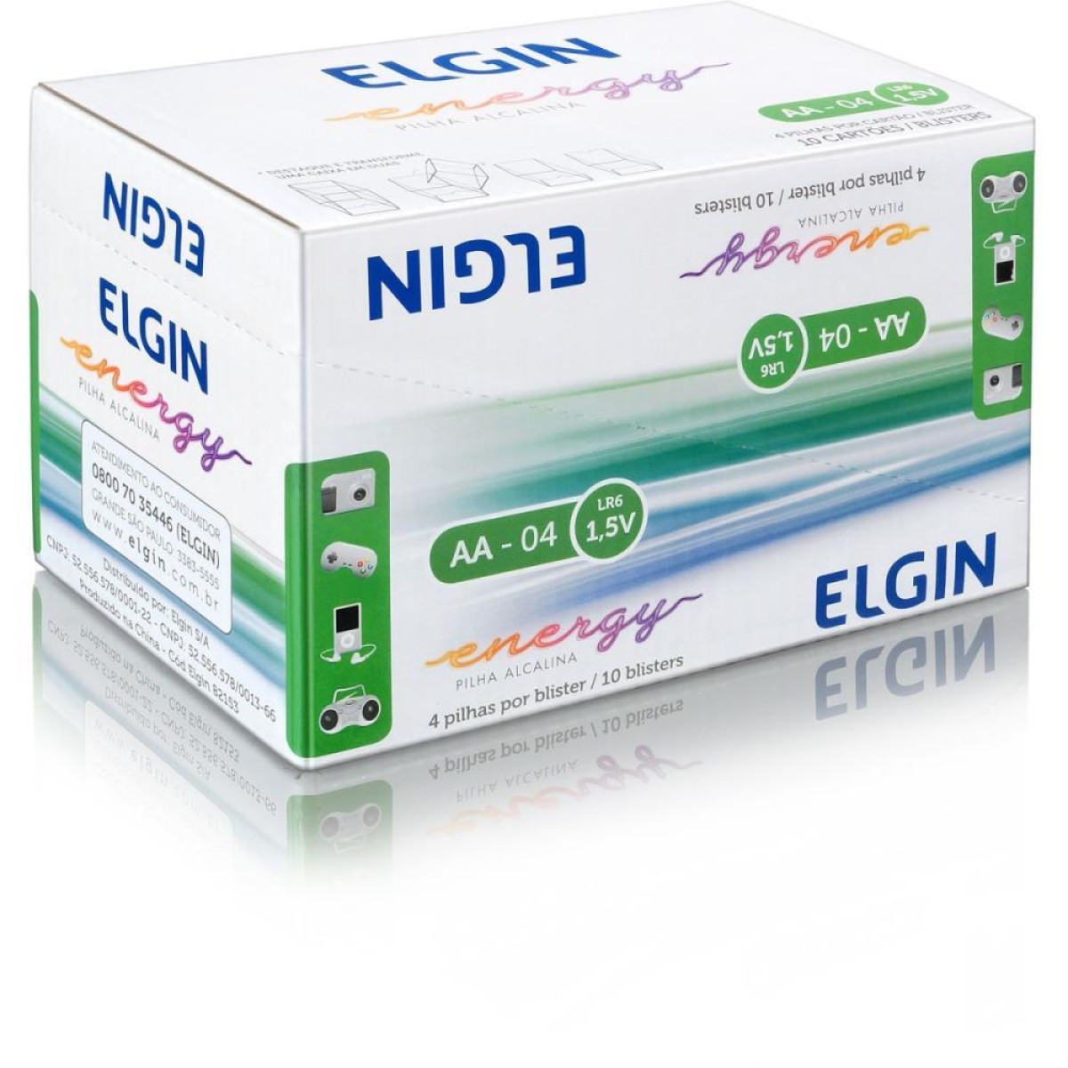 Pilha Alcalina Pequena Aa 10blistersx4unids.-040588-15069