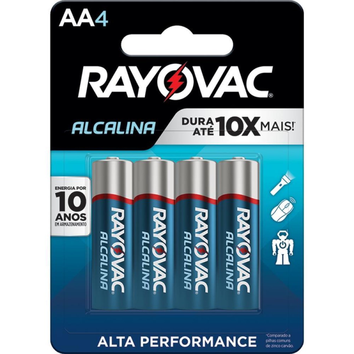 Pilha Alcalina Pequena Aa 18 Blisters X 4 Un.-092515-25367