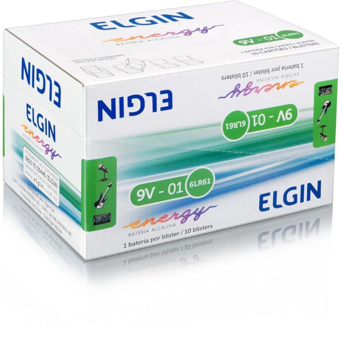 Pilha Bateria 9v Alcalina 10blistersx1unid.-040591-29887