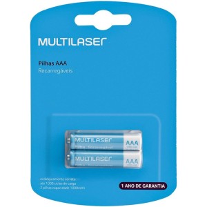 Pilha Recarregavel Palito Aaa 1000mah C/02-093917-69460