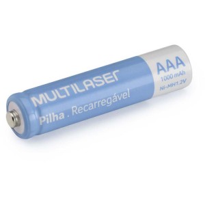 Pilha Recarregavel Palito Aaa 1000mah C/04-093916-16049