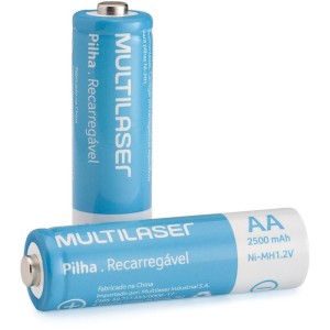 Pilha Recarregavel Pequena Aa 2500mah C/04-094275-20734