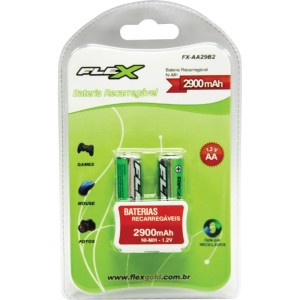 Pilha Recarregavel Pequena Aa 2900mah 1.2v.-056183-17617