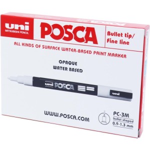 Pincel Marcador Artesanato Posca Pc-3m Fine Line Branco-101906-46719