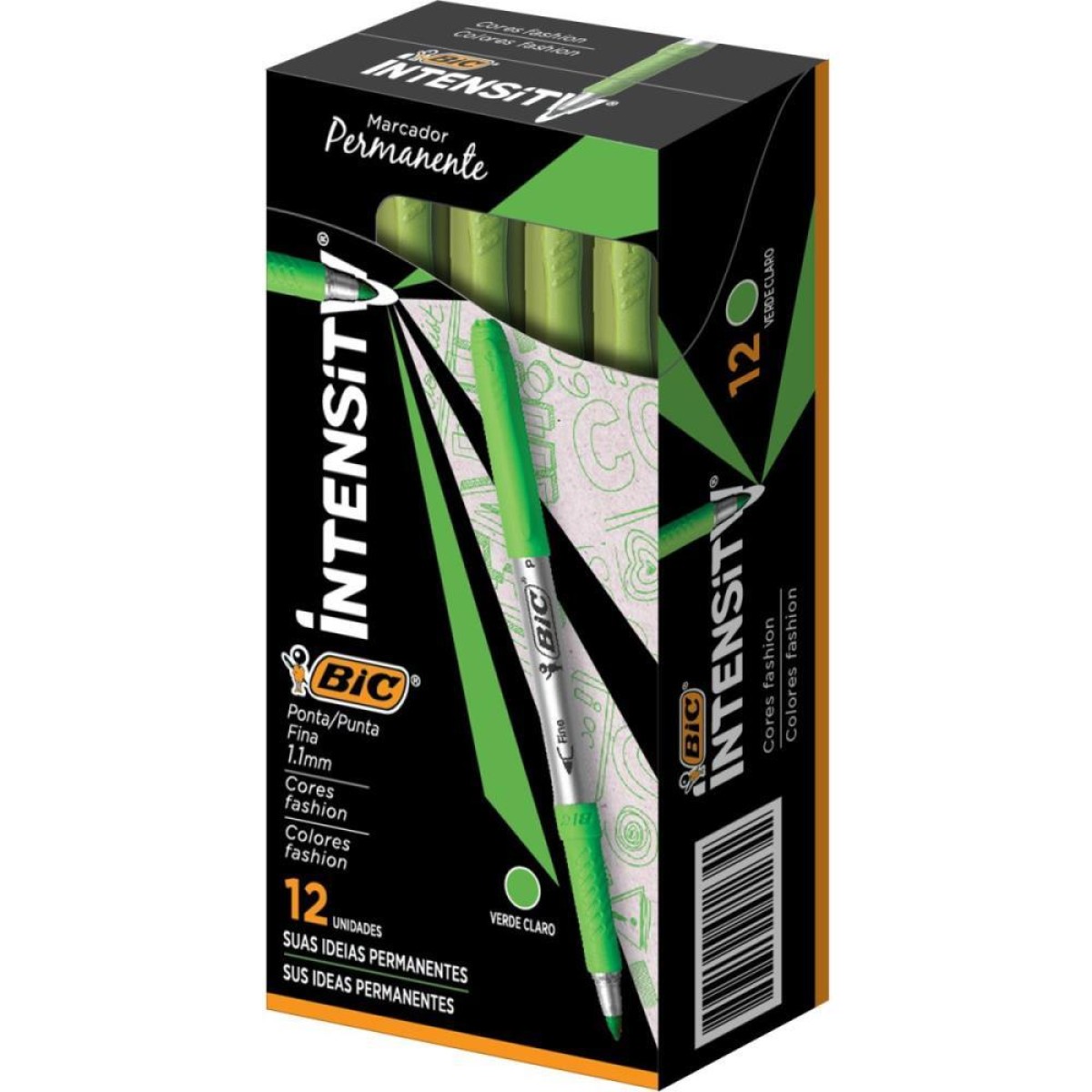 Pincel Marcador Permanente Marking Fashion 1.1mm Verde-089076-38433