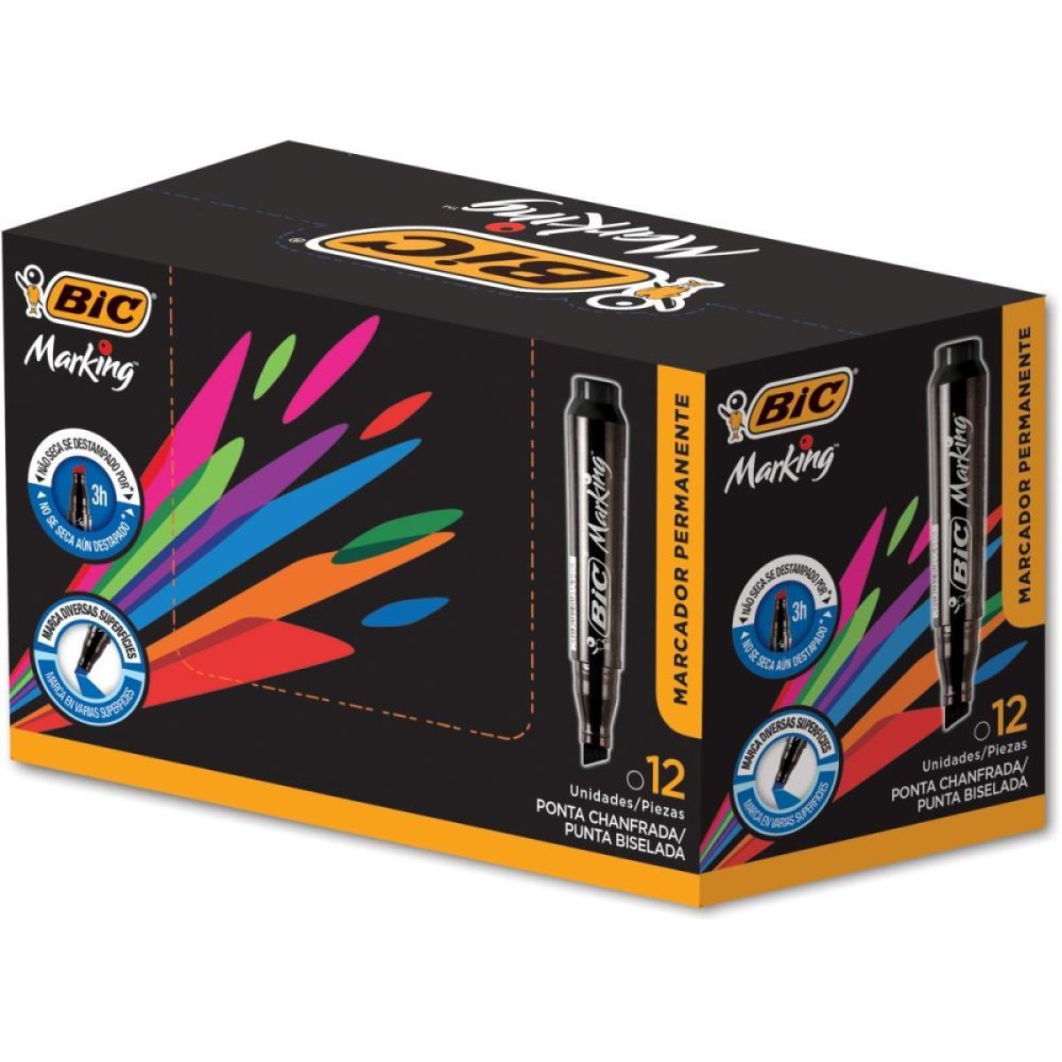 Pincel Marcador Permanente Marking Recarregavel Preto-052111-71729