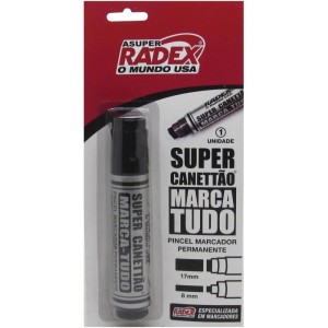 Pincel Marcador Permanente Super Canetao 17mm Preto-067596-13412