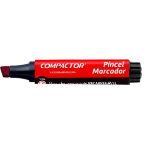 Pincel Marcador Permanente Traco Grosso Vermelho-011571-35935