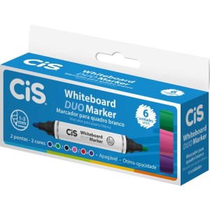 Pincel Quadro Branco Cis Duo Marker 2pontas/2cores