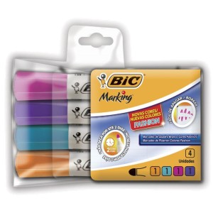 Pincel Quadro Branco Marking Fashion C/04 Cores-075732-33099