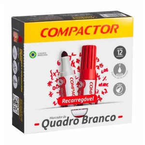 Pincel Quadro Branco Qb Recarregavel Vermelho-041225-60533