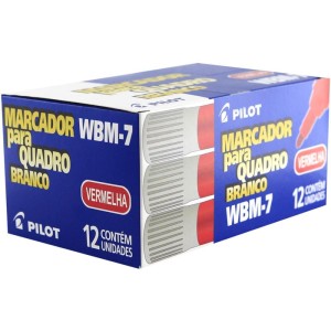 Pincel Quadro Branco Wbm-7 Recarregavel Vermelho-004676-27959