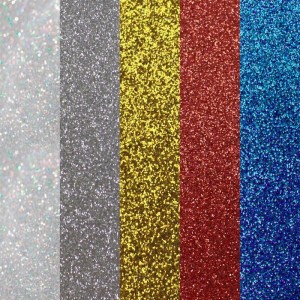 Placa Em Eva Com Gliter 60x40cm 5 Cores Sortidas 2mm.-081142-12426