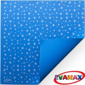 Placa Em Eva Estampado 47x40cm Az C/estrela Br 1,6mm-105579-62458