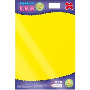 Placa Em Eva 60x40cm Neon Amarelo 1,6mm-025365-22316