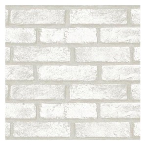 Plastico Adesivo 45cmx10m Fantasia Tijolo Branco 0,80-098531-65545