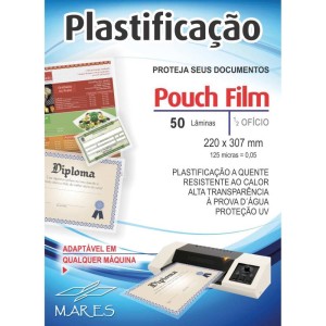 Plastico Para Plastificacao Pouch Film 1/2 Of.170x226 0,05-006890-55294