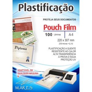 Plastico Para Plastificacao Pouch Film A4 220x307 (0,10)-029308-27729