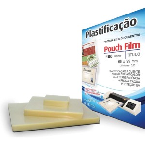 Plastico Para Plastificacao Pouch Film Titulo 66x99 (0,05)-006882-89855