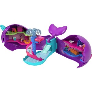 Polly Pocket Micro Barco Baleia Cintilante-103869-47459