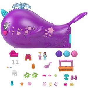 Polly Pocket Micro Barco Baleia Cintilante-103869-94941