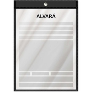 Porta Alvara Vertical Preto 16,3x21,8cm-077286-34905