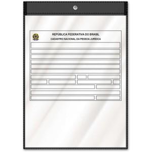 Porta Documento P/cartao Cnpj Preto 302x216mm-077285-32350