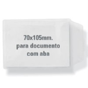 Porta Documento P/rg C/aba Cristal 7x10,5cm.-021162-77161