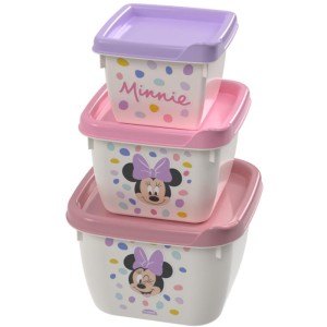 Pote Plastico Conj 3 Potes Conect Qd Minnie-105284-17701