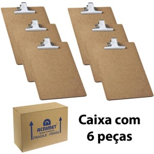 Prancheta Duratex Oficio Mdf C/prendedor Metal-100750-65117