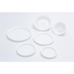 Prato Plastico Descartavel Branco Fundo 15cm. Diametro-103518-44885