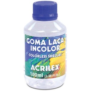 Produto Para Artesanato Goma Laca Incolor 100ml-073476-62093
