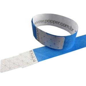 Pulseira Identificacao Azul Fluor Tyvek-070795-13533