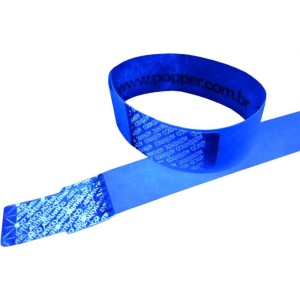 Pulseira Identificacao Azul Fluor Tyvek-070795-29861