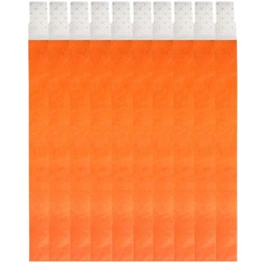 Pulseira Identificacao Laranja Fluor Tyvek-070793-15621